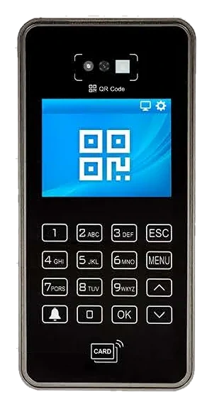 LEM 1008 terminal, front view, showing the 2.8-inch screen and numeric keypad