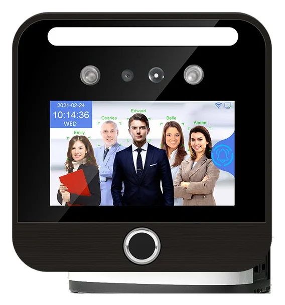 TM-AI03FP wide-dynamic-range face, fingerprint, card and QR terminal