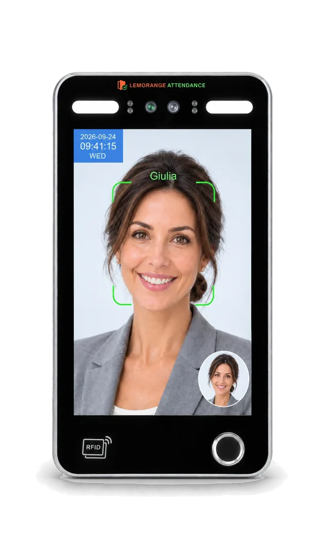 LEM Ai10 face and fingerprint attendance terminal
