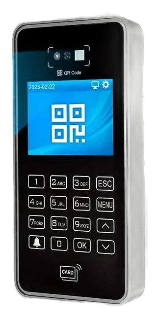Q8 terminal, three-quarter view